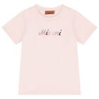 Girls Pink Logo T-Shirt             , 1, hi-res