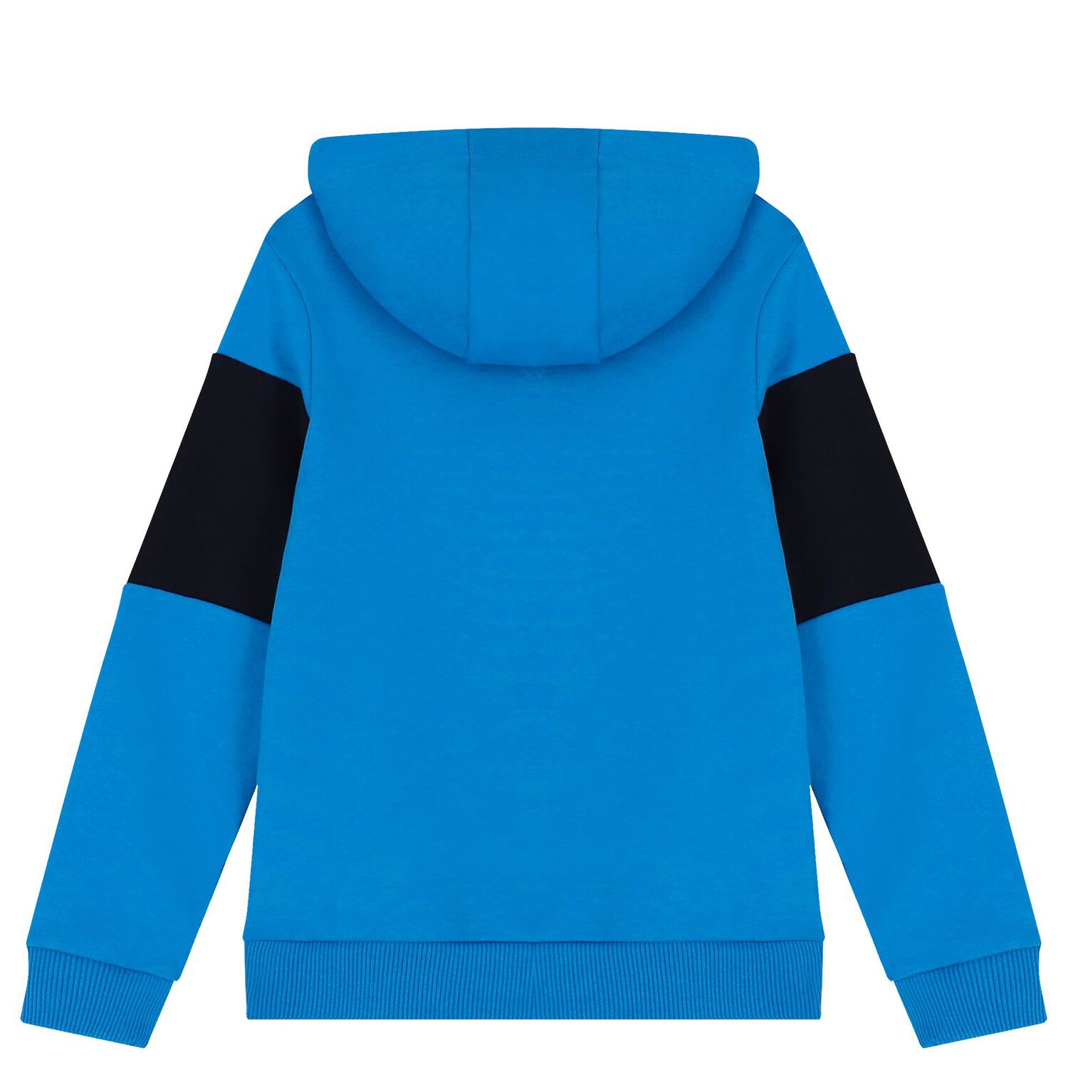Boys Blue & Navy Blue Logo Hooded Top, 1, hi-res