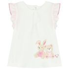 Baby Girls Pink & Ivory Short Set (4 Piece), 1, hi-res