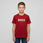 Boys Red Logo T-Shirt, 3, hi-res