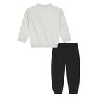 Younger Boys Grey & Black Mickey Mouse Disney Tracksuit, 1, hi-res