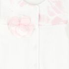Baby Girls Ivory Flower Babygrow, 1, hi-res