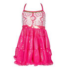 Girls Pink Lolita Crochet Beach Dress, 1, hi-res