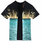Girls Beach Print T-Shirt Dress, 1, hi-res