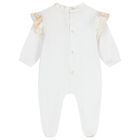 Baby Girls White & Beige Geo Map Gift Set, 1, hi-res