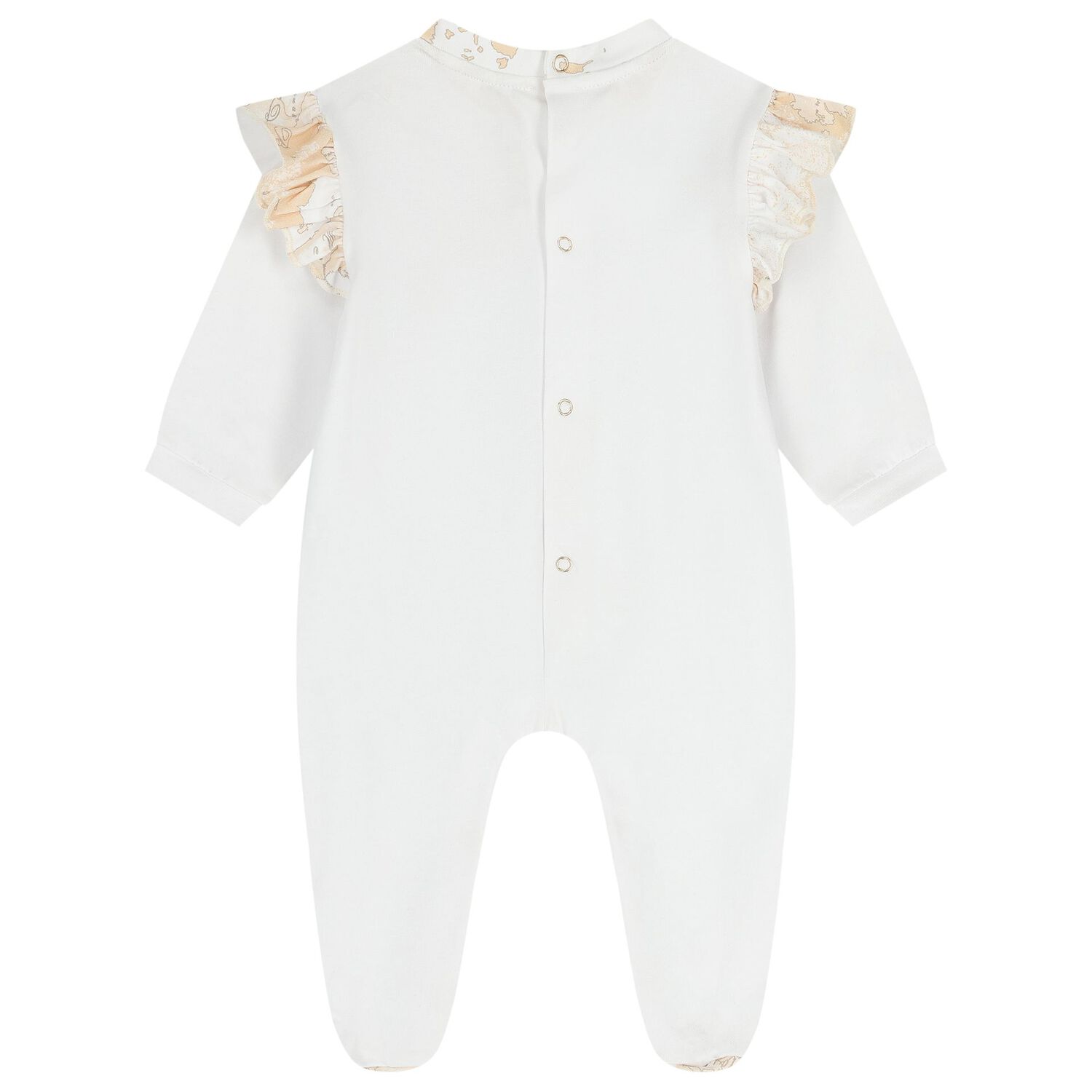 Baby Girls White & Beige Geo Map Gift Set, 1, hi-res