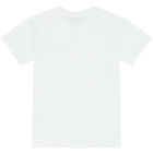 Boys White Logo T-Shirt, 1, hi-res