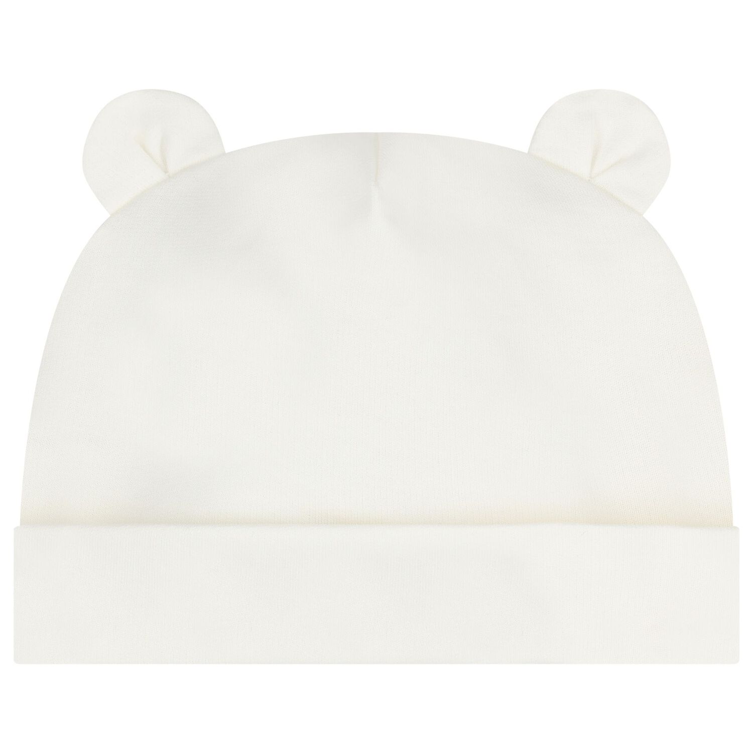 Ivory Teddy Bear Logo Hat & Bib Baby Gift Set, 1, hi-res