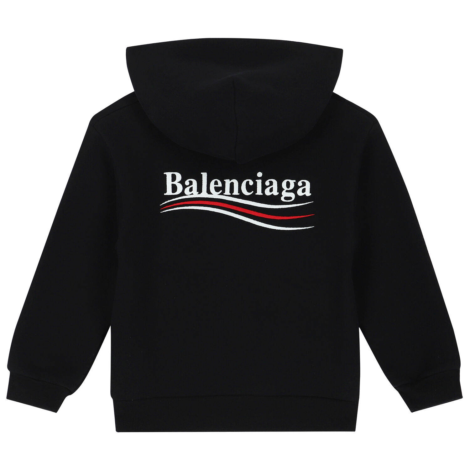 Black Logo Hooded Top, 1, hi-res
