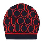 Navy Blue & Red Logo Jacquard Hat, 1, hi-res
