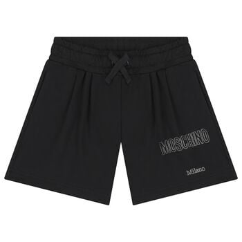 Girls Black Logo Shorts