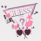 Girls White Logo T-Shirt, 1, hi-res