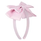 Girls Pink Bow Headband, 1, hi-res