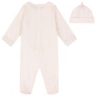 Baby Girls Pink Logo Babygrow Set, 2, hi-res