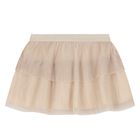 Younger Girls Navy Blue, Gold & Ivory Skirt Set, 2, hi-res