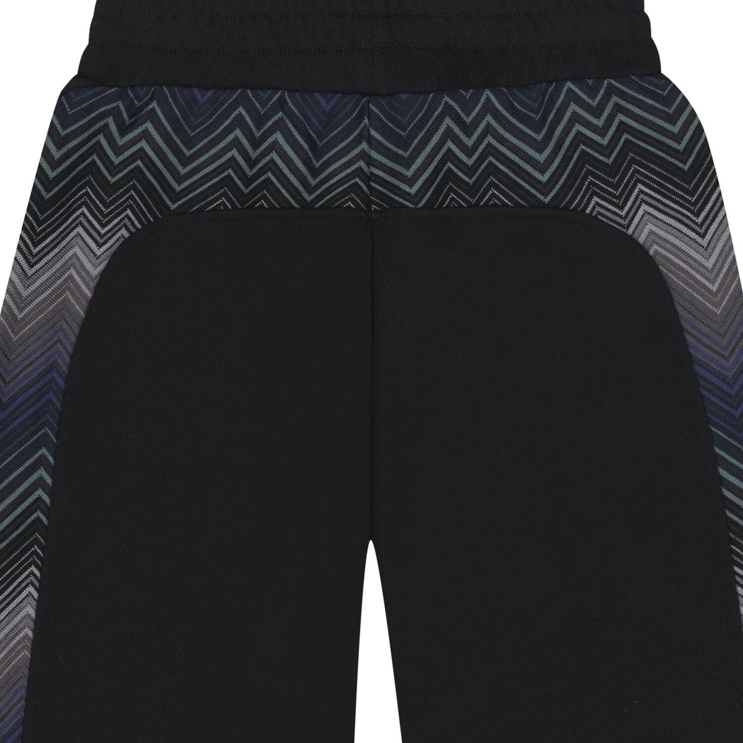 Boys Mini Me Black Zig Zag Logo Joggers, 1, hi-res