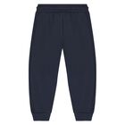 Younger Boys Ivory & Navy Blue Polar Bear Tracksuit Set (3 Piece), 2, hi-res