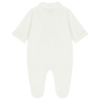 Baby Boys Ivory Crown Babygrow