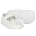 Baby Girls White Shoes & Headband Set, 2, hi-res