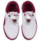 Girls White & Burgundy Hello Kitty Trainers, 1, hi-res