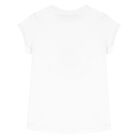 Girls White Bear Logo T-Shirt, 1, hi-res