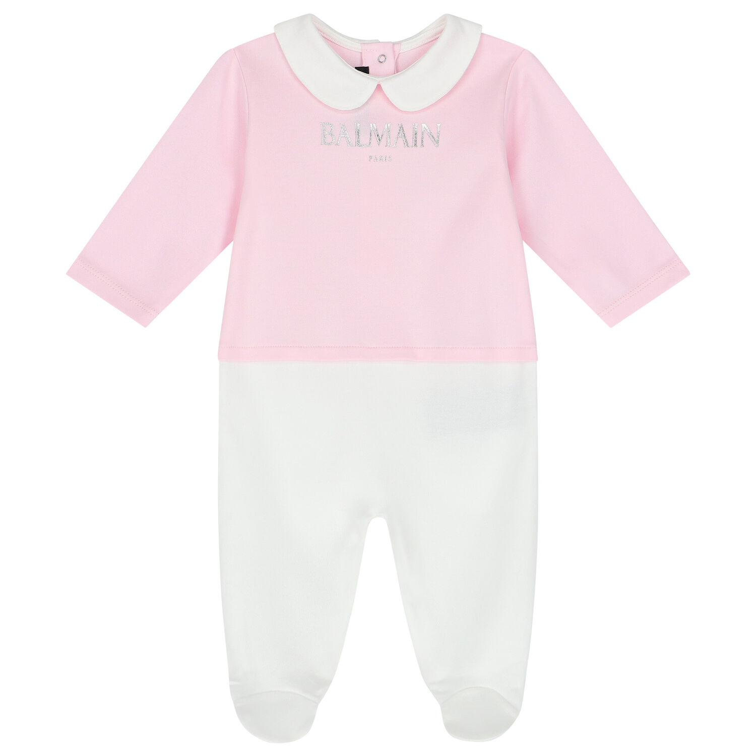 Baby Girls White & Pink Logo Babygrow Gift Set, 1, hi-res