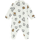 Ivory Teddy Bear Logo Babygrow Gift Set, 1, hi-res