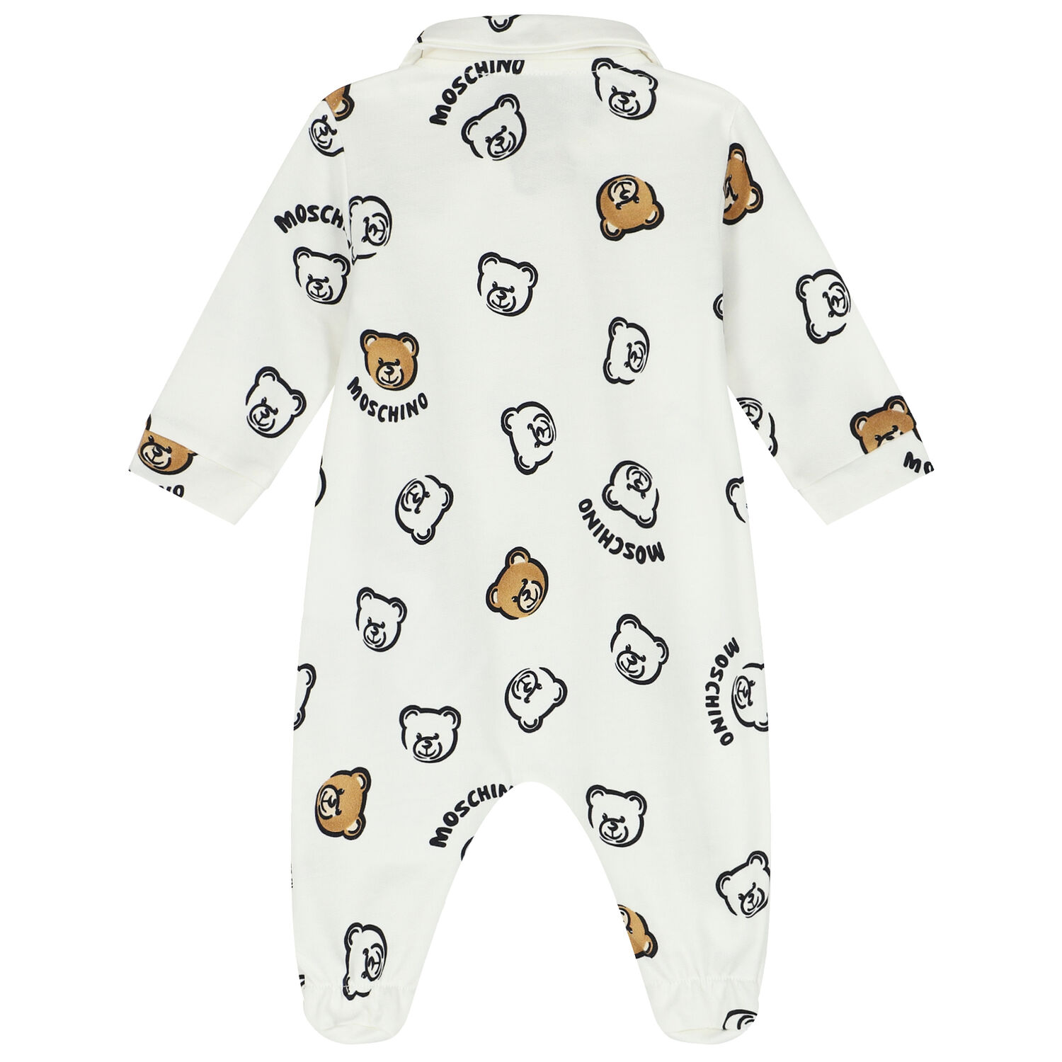 Ivory Teddy Bear Logo Babygrow Gift Set, 1, hi-res
