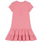 Girls Pink Polo Bear Dress, 1, hi-res