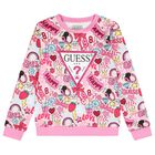Girls Pink Logo Sweatshirt, 1, hi-res