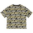 Boys Black Monogram Logo T-Shirt, 1, hi-res