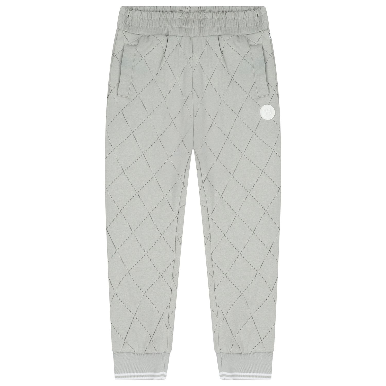 Boys Grey Logo Joggers, 1, hi-res