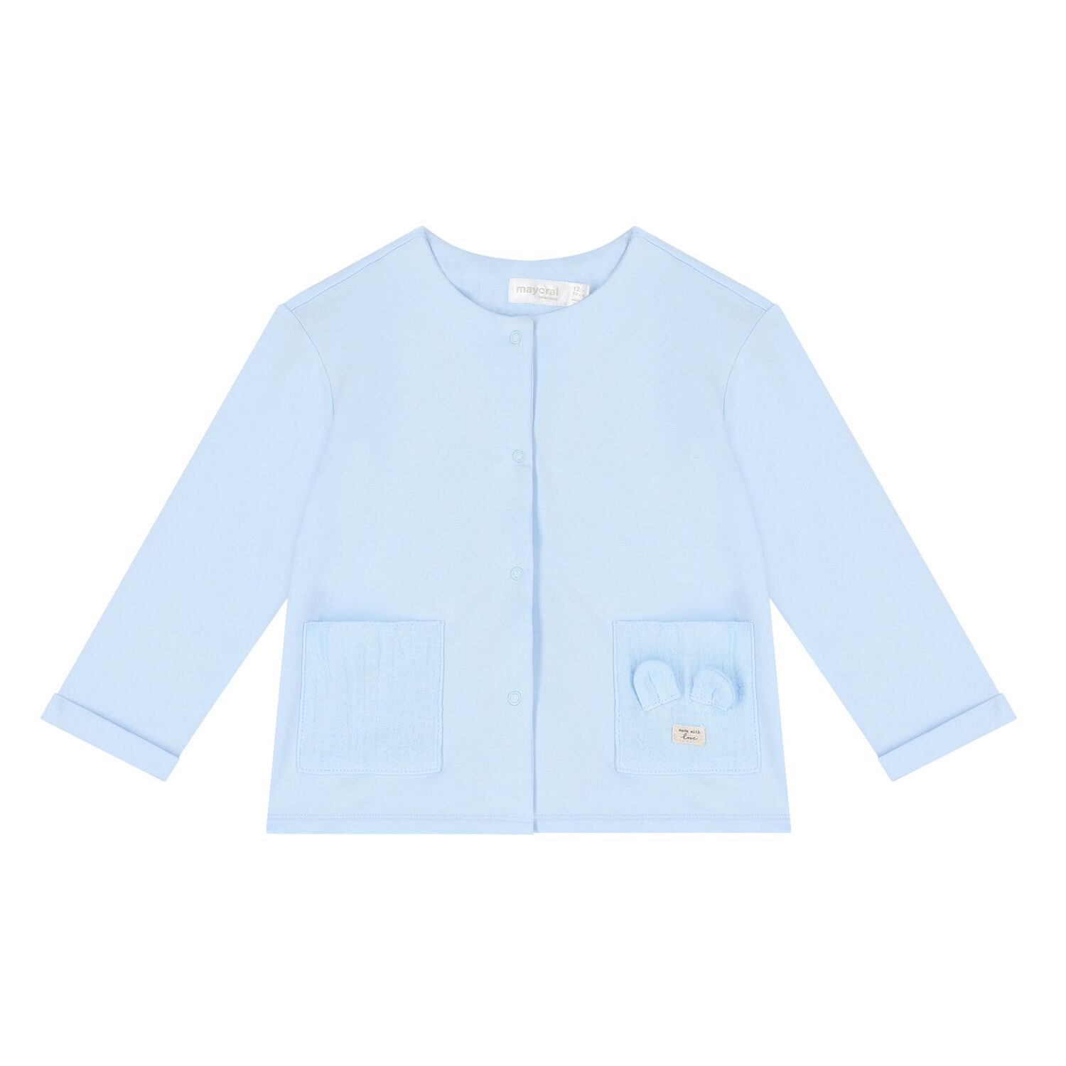 Baby Boys Ivory & Blue Tracksuit Set, 2, hi-res image number null