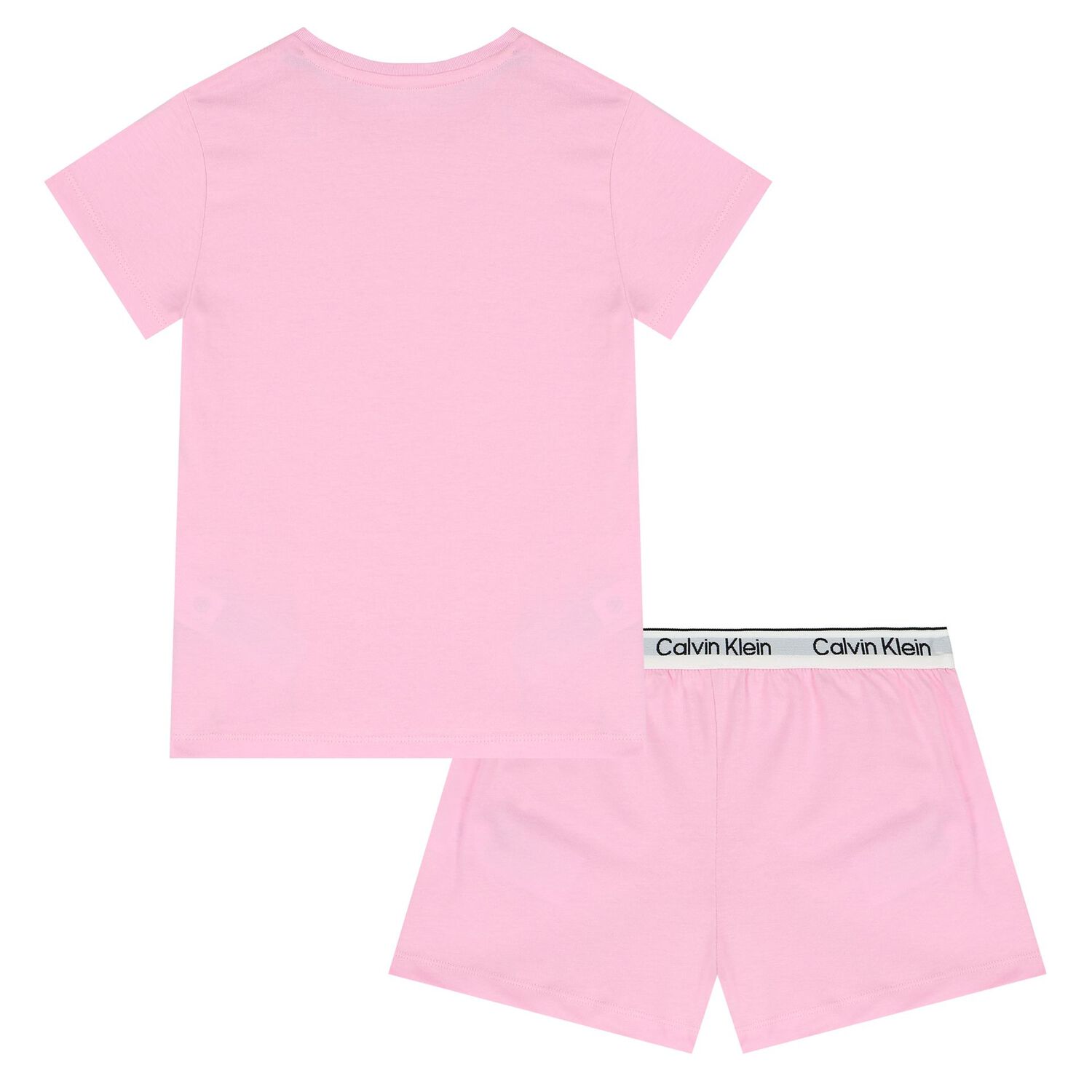 Girls Pink Logo Pyjamas, 1, hi-res