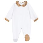 White & Beige Geo Map Babygrow Gift Set, 1, hi-res