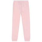 Girls Pink Logo Joggers, 1, hi-res