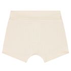 Baby Boys Ivory & Beige Shorts Set, 1, hi-res