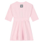 Girls Pink Logo Dress, 1, hi-res