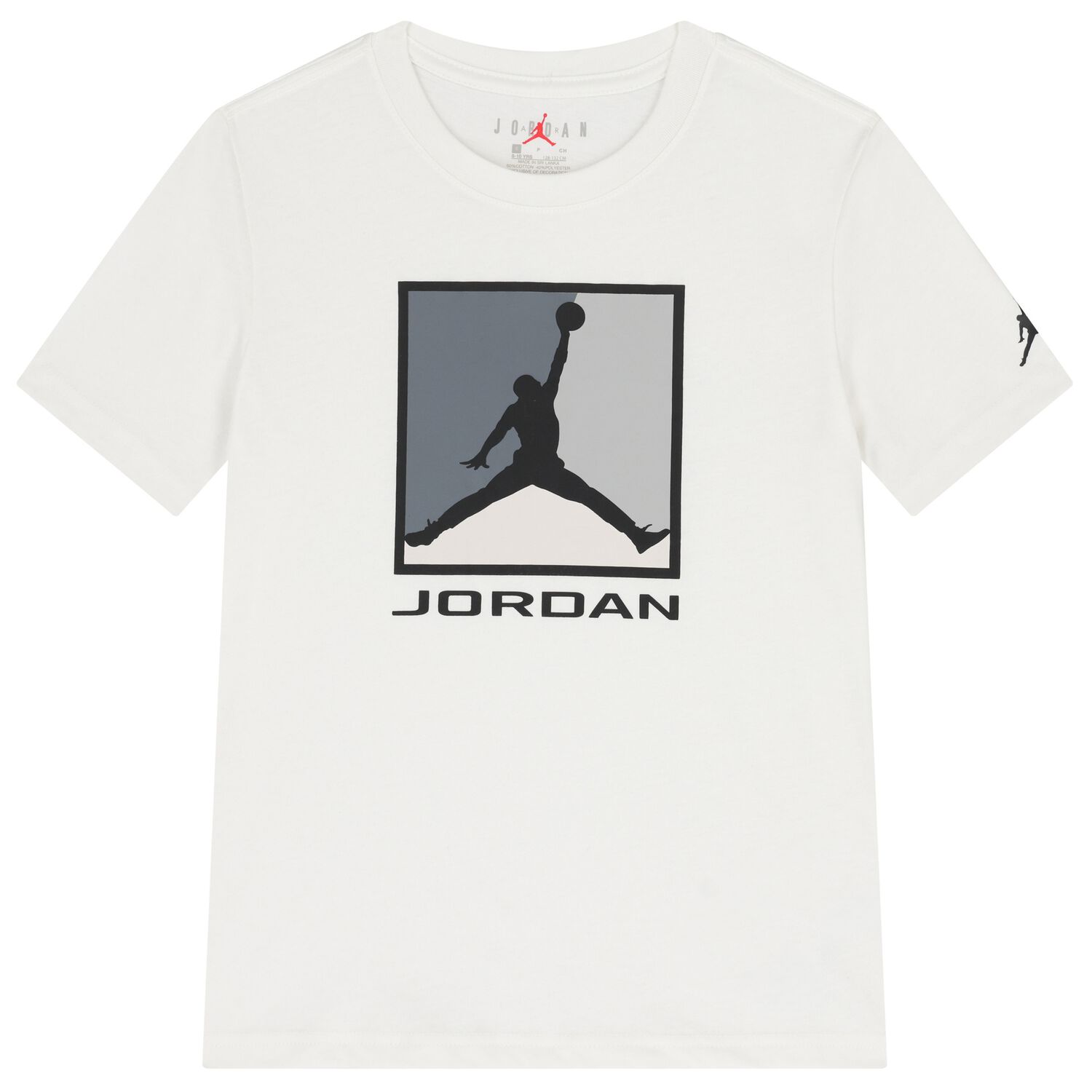 Boys White Jordan Logo T-Shirt, 2, hi-res