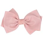 Girls Pink Bow Hairclip, 1, hi-res
