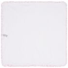 Baby Girls White & Pink Old English Roses Blanket, 1, hi-res