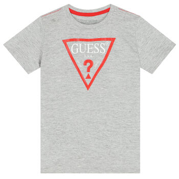 Boys Grey Logo T-Shirt