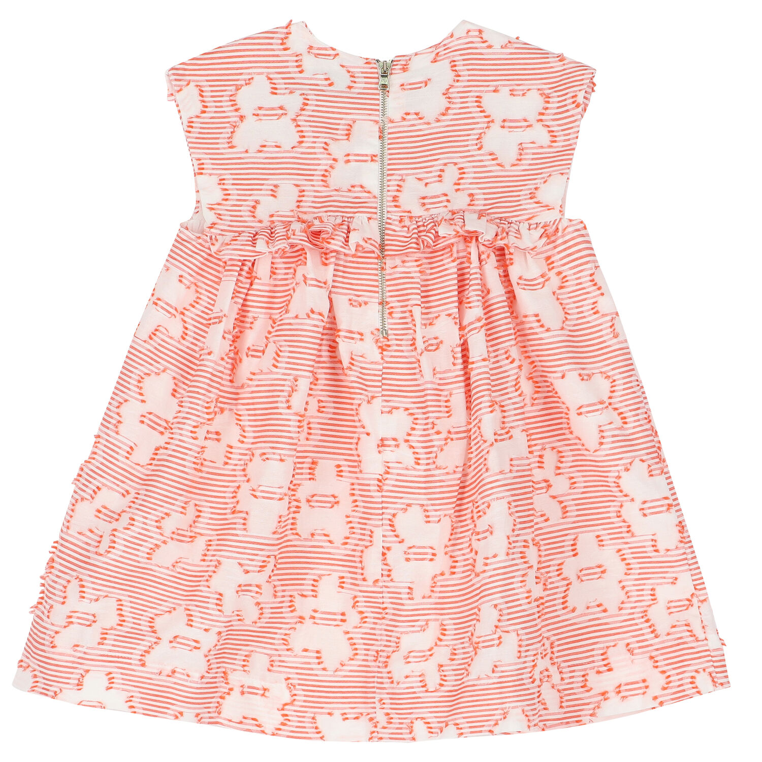 Girls White & Red Dress, 1, hi-res