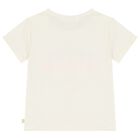 Girls Ivory Embellished T-Shirt, 1, hi-res