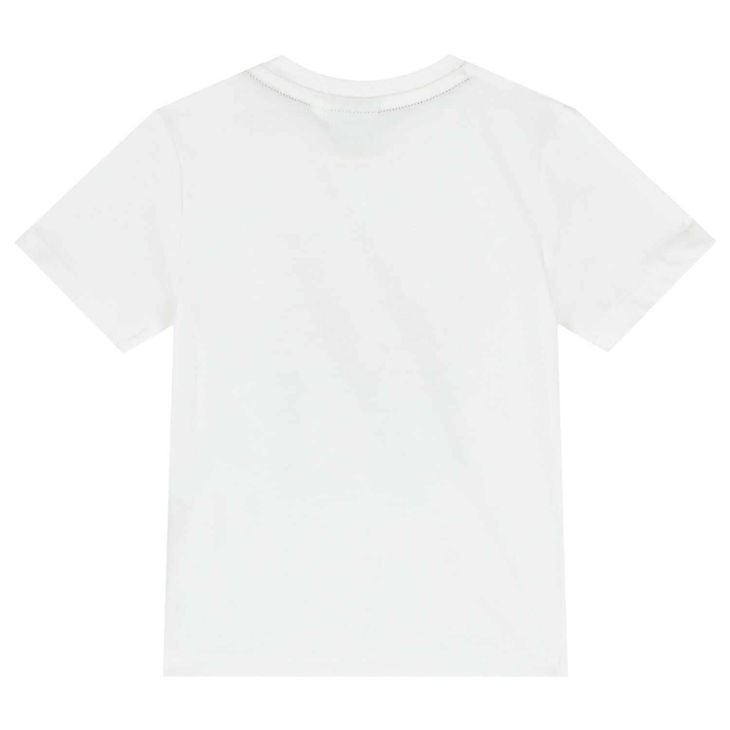 Younger Boys White Logo T-Shirt, 1, hi-res