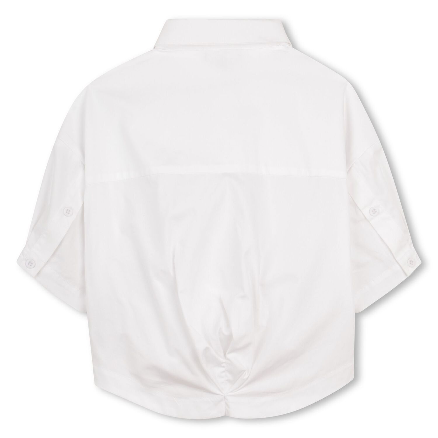 Girls Mini Me White Diamante Logo Shirt, 1, hi-res