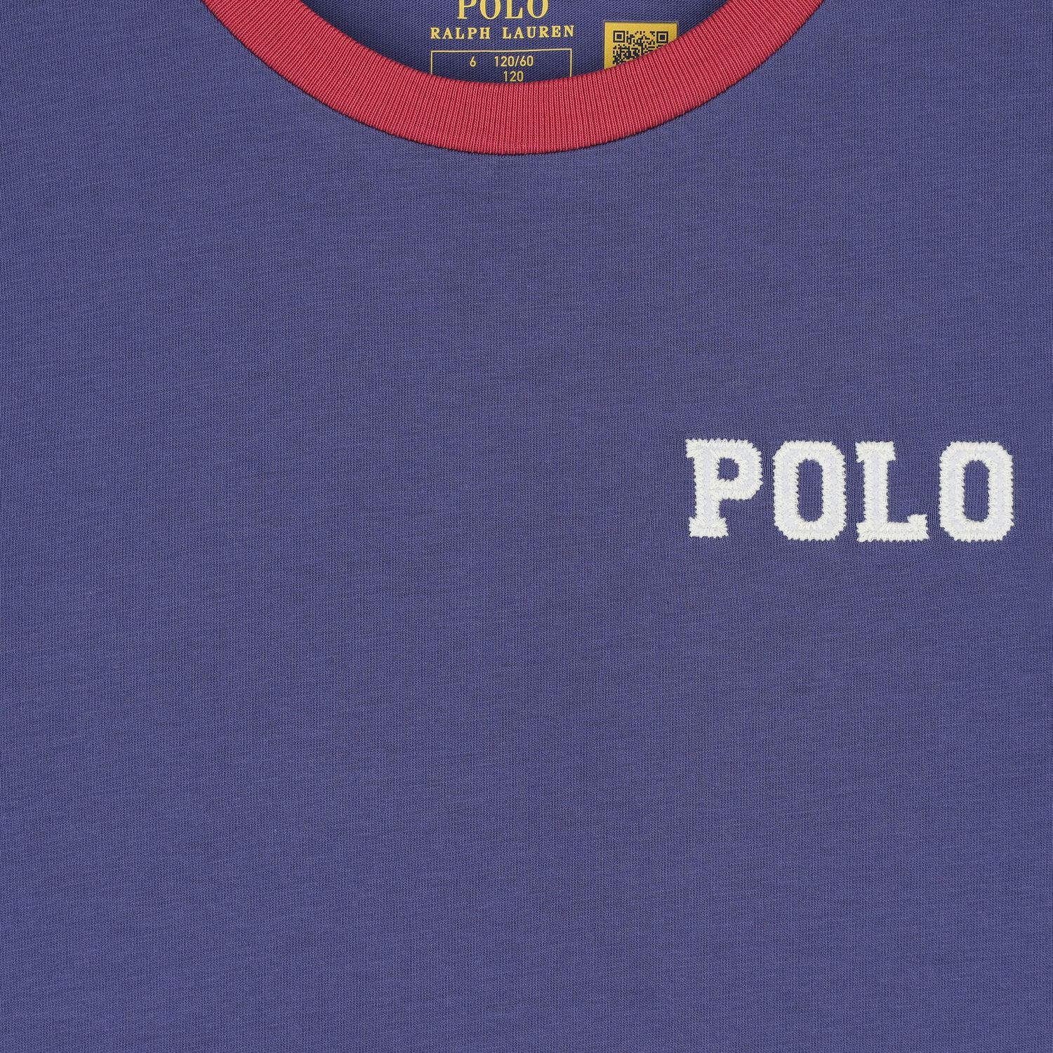 Boys Navy Blue Polo Logo T-Shirt, 1, hi-res