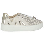Girls Ivory Logo Trainers, 1, hi-res
