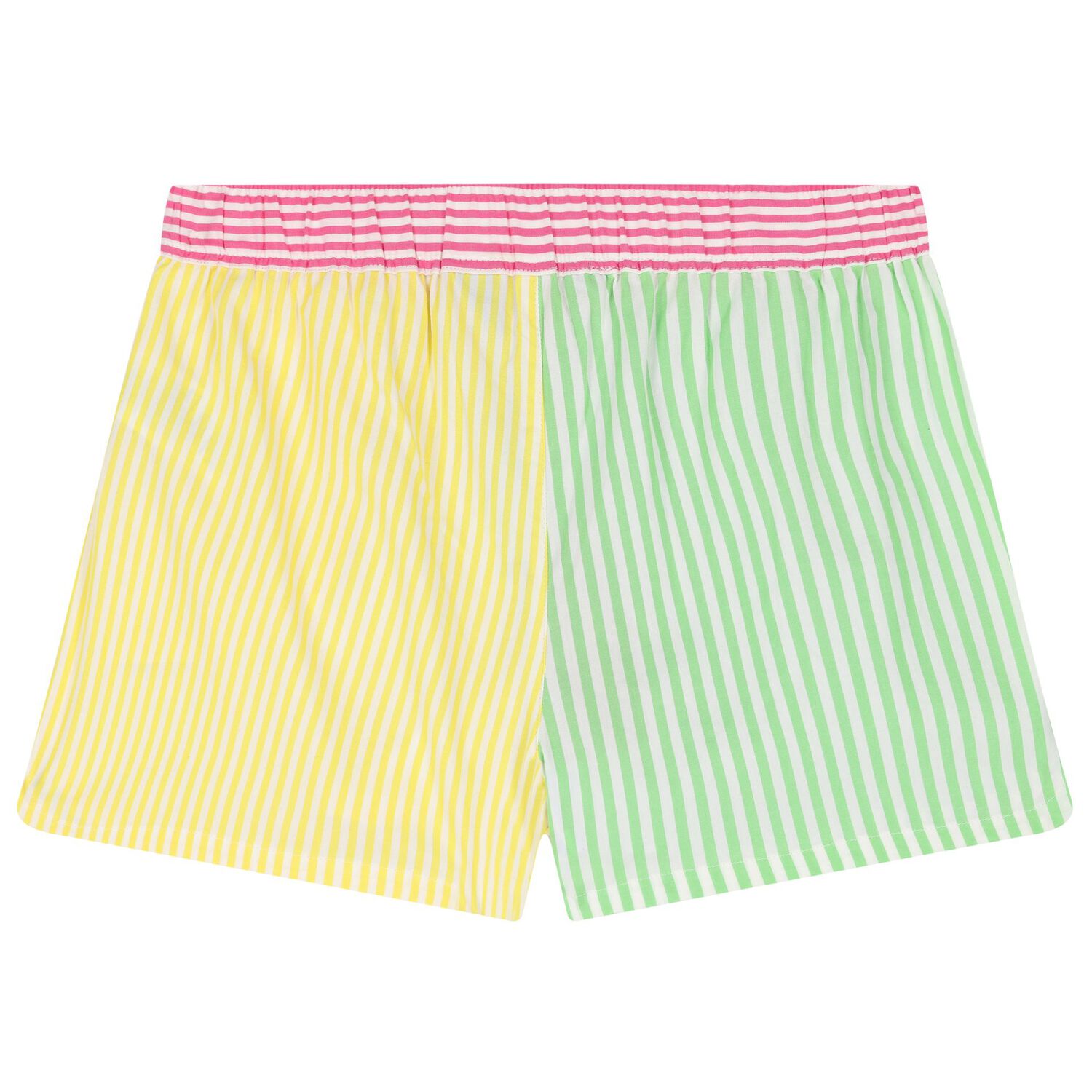 Girls Multicoloured Stripe Shorts, 1, hi-res image number null
