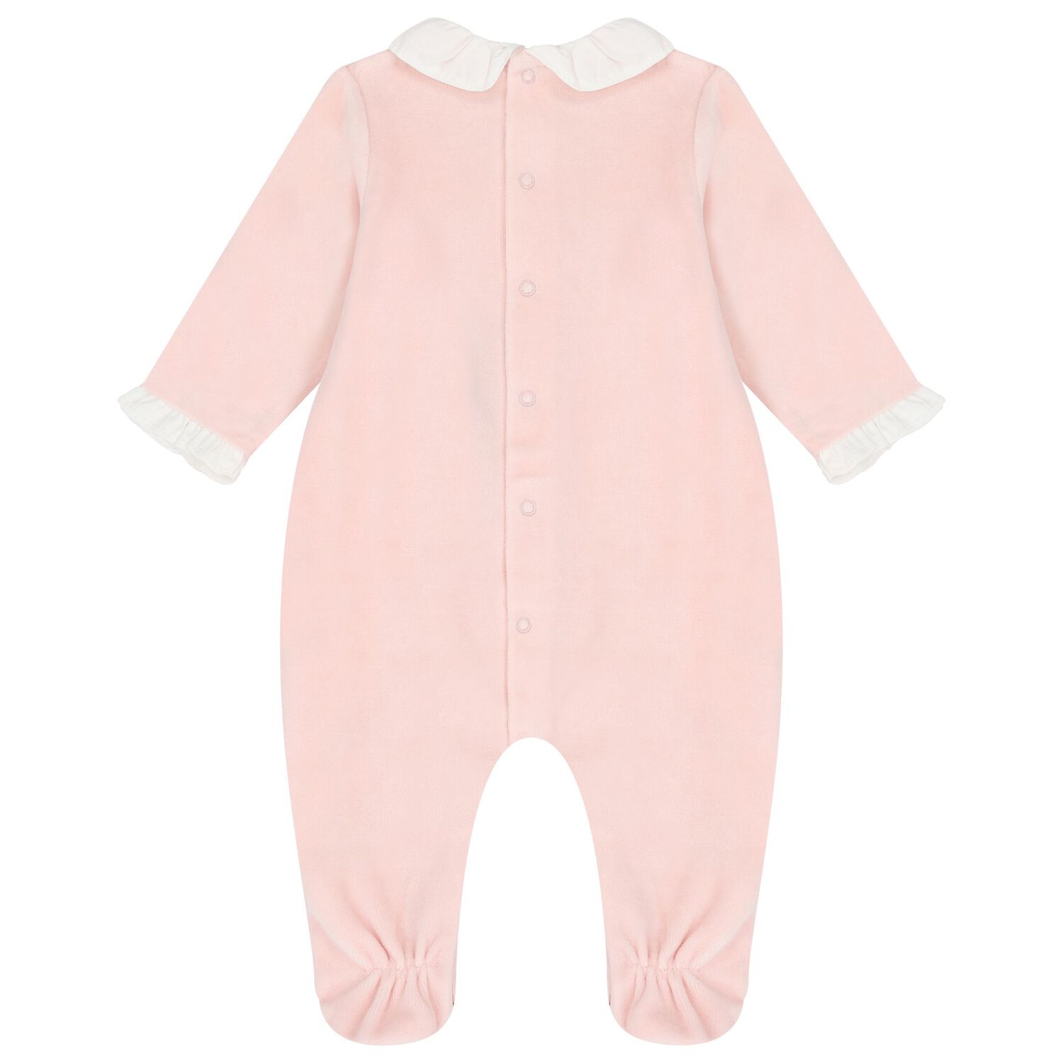 Baby Girls Ivory & Pink Babygrows ( 2-Pack ), 1, hi-res